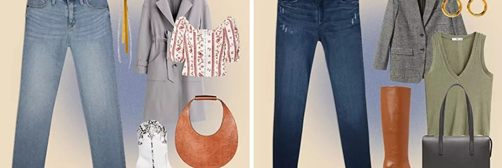 Outfits with Target Universal Thread’s jeans powered with LYCRA® dualFX® technology_featured in the refinery29 denim campaign Fall 2019