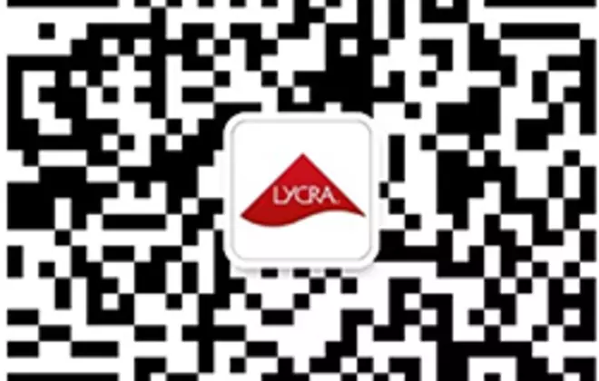 QR code to access The LYCRA Company official account on WeChat Social Channel